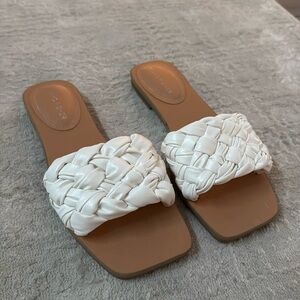White Marc Fisher Sandals